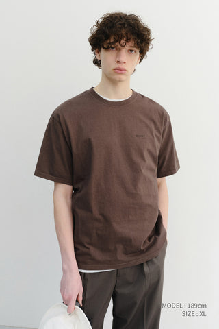 UNISEX GARMENT DYED T-SHIRT BROWN