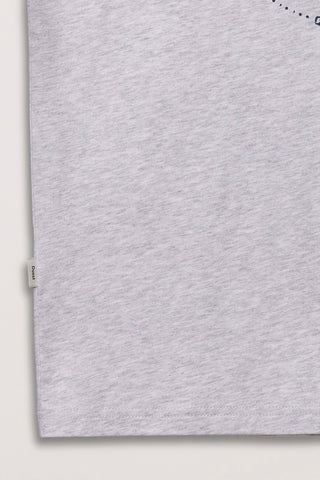 UNISEX CUPID ARCH LOGO T-SHIRT LIGHT MELANGE GREY