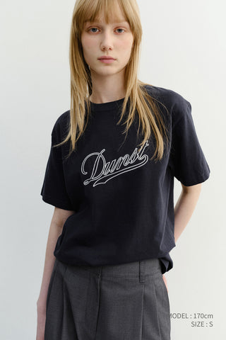 UNISEX CHAIN LOGO T-SHIRT NAVY