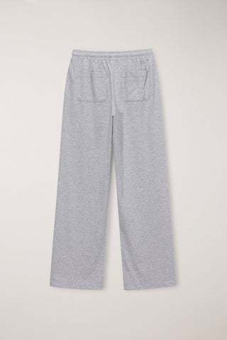 SUMMER WIDE JOGGER PANTS MELANGE GREY