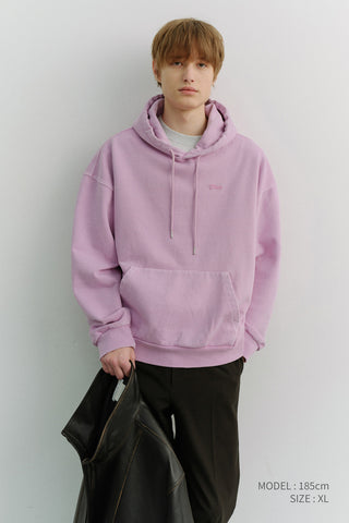 UNISEX GARMENT DYED HOODIE LAVENDER PINK