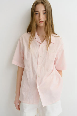 UNISEX OPEN COLLARED SHIRT SOFT PINK