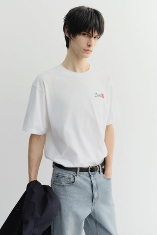 UNISEX MARINE LOGO T-SHIRT OFF WHITE