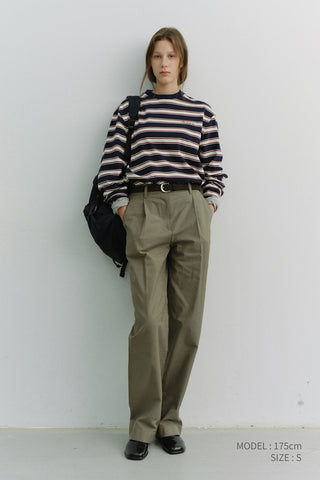 UNISEX STRIPED T-SHIRT NAVY STRIPE