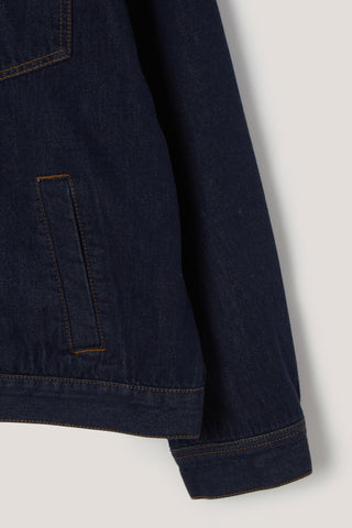 UNISEX DENIM TRUCKER JACKET INDIGO NAVY