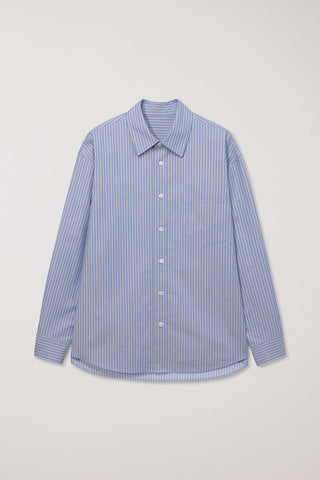 UNISEX INFORMAL SHIRT BLUE STRIPE