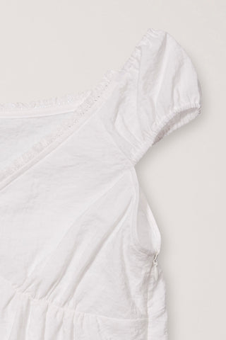 2-WAY SHOULDER BLOUSE WHITE