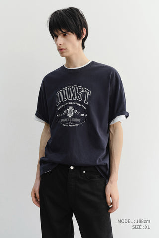 UNISEX CUPID ARCH LOGO T-SHIRT FRENCH NAVY