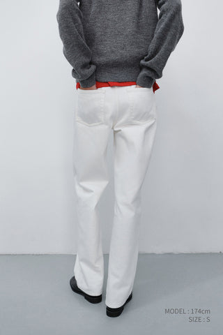 ESSENTIAL STRAIGHT FULL LENGTH JEANS OFF WHITE
