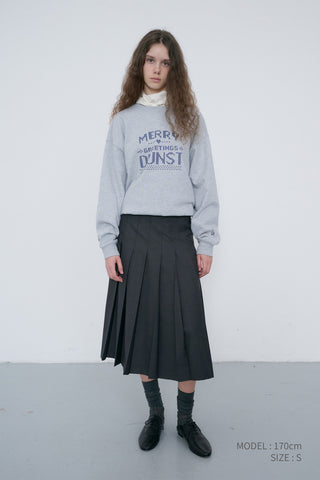 UNISEX PIXEL SWEATSHIRT MID MELANGE GREY