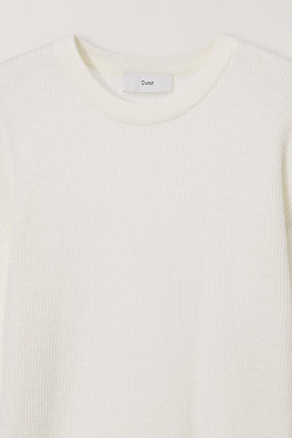 UNISEX BUTTONED CREWNECK SWEATER IVORY