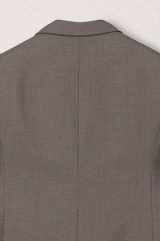 UNISEX CLASSIC 3 BUTTON WOOL BLAZER KHAKI BEIGE