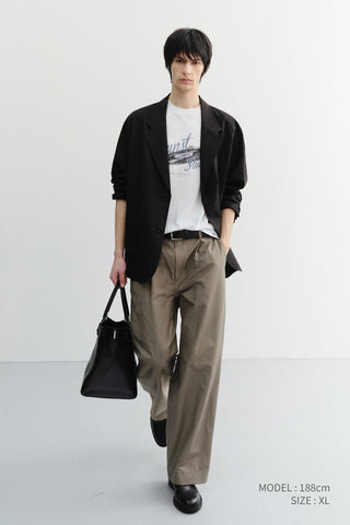 UNISEX SOFT TAILORED JACKET BLACK