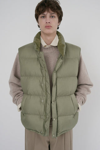 UNISEX GOOSE DOWN VEST SAGE GREEN