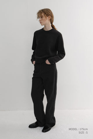 UNISEX SHAGGY DOG SWEATER BLACK