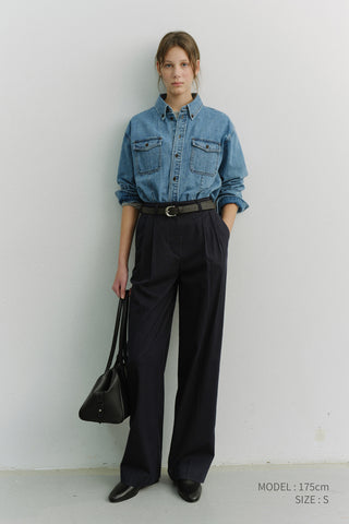 UNISEX CLASSIC DENIM SHIRT CLASSIC BLUE