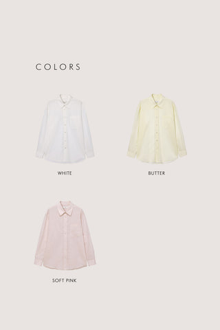 UNISEX SUMMER BREEZE STRIPED OVERSHIRT BUTTER