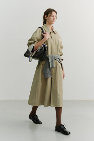 SOFT FRAME SHOULDER BAG BLACK
