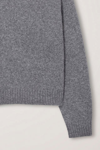 UNISEX SHAGGY DOG SWEATER MELANGE GREY