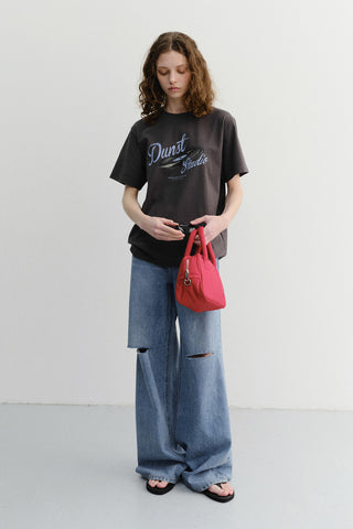 NYLON BOSTON TOTE BAG RED