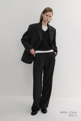 WINTER FLANNEL SLACKS BLACK