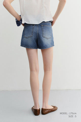 MINI DENIM SHORTS CLASSIC BLUE
