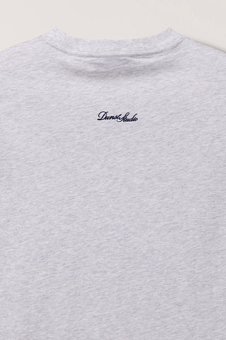 UNISEX CUPID ARCH LOGO T-SHIRT LIGHT MELANGE GREY