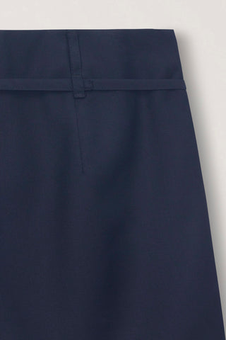 BELTED MINI SKIRT DEEP NAVY