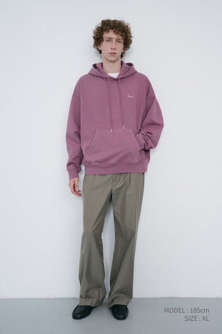 UNISEX GARMENT DYED HOODIE PURPLE