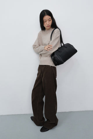 SOFT FRAME SHOULDER BAG BLACK
