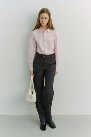 D-BUCKLE THIN LEATHER BELT ESPRESSO