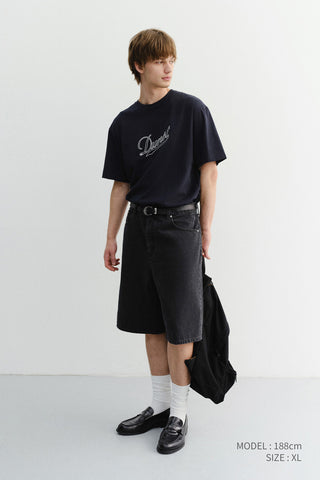 UNISEX CHAIN LOGO T-SHIRT NAVY