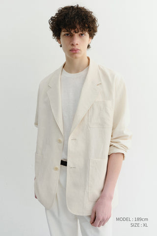 UNISEX SOFT TAILORED JACKET CREAM