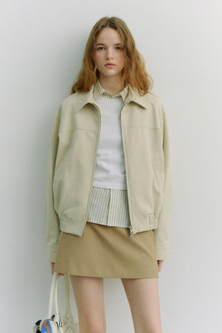 UNISEX COLLARED BLOUSON JACKET SEASALT GREY