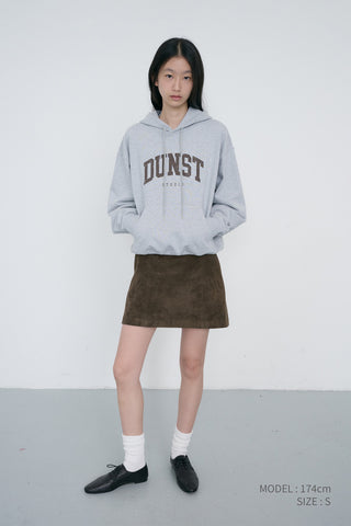 UNISEX ARCH LOGO HOODIE MID MELANGE GREY