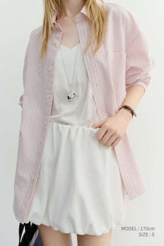 MINI VOLUMED SKIRT WHITE