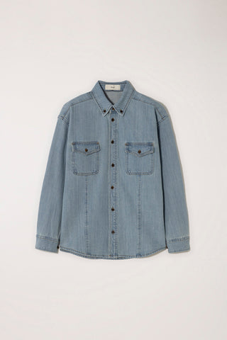 UNISEX CLASSIC DENIM SHIRT LIGHT BLUE