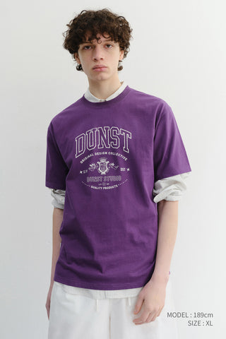 UNISEX CUPID ARCH LOGO T-SHIRT DEEP PURPLE