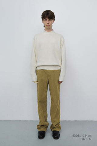 90S WIDE CORDUROY JEANS OLIVE GREEN