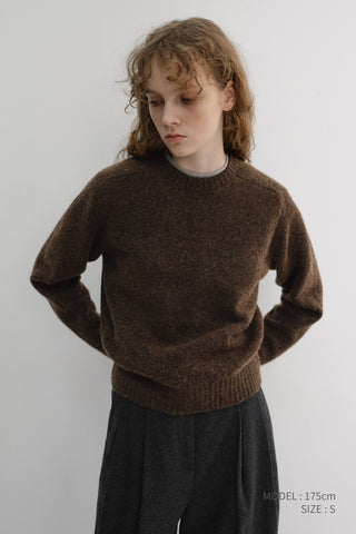 UNISEX SHAGGY DOG SWEATER BROWN