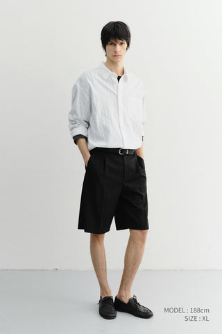 UNISEX CLASSIC OVERSHIRT WHITE STRIPE