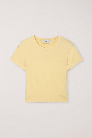 CROPPED SLIM TOP LEMON