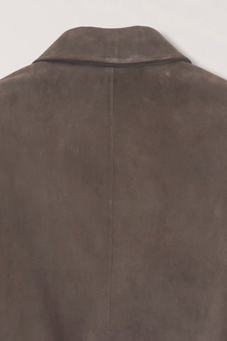 UNISEX REFINED SUEDE BLOUSON TAUPE SUEDE