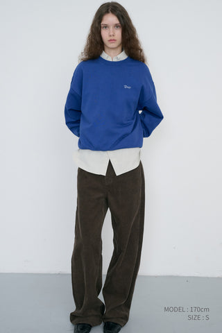 UNISEX GARMENT DYED SWEATSHIRT BLUE