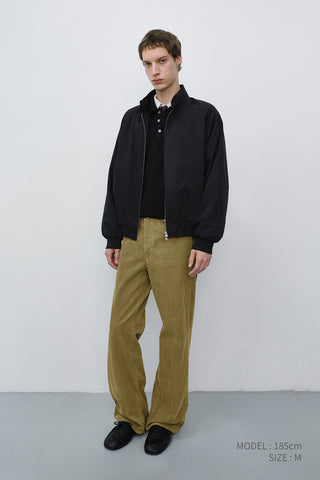90S WIDE CORDUROY JEANS OLIVE GREEN