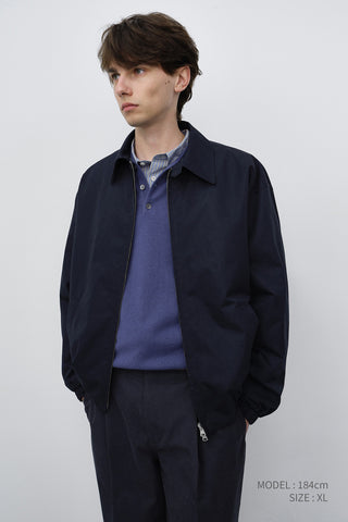 UNISEX COLLARED SWEATER WASHED BLUE
