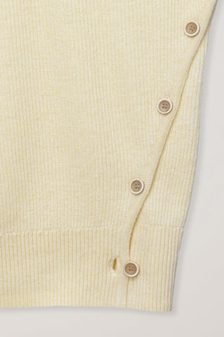 UNISEX BUTTONED CREWNECK SWEATER BUTTER