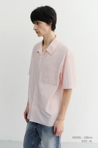 UNISEX OPEN COLLARED SHIRT SOFT PINK