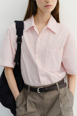 UNISEX OPEN COLLARED SHIRT SOFT PINK