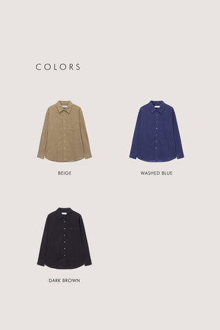UNISEX CORDUROY SHIRT BEIGE